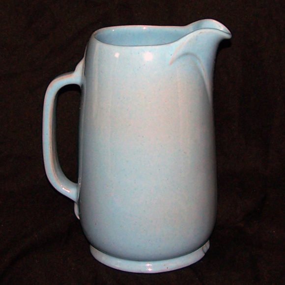 VTG- 7 1/2" Blue Mid Century Frankoma Water Pitcher #81 - Picture 3 of 9
